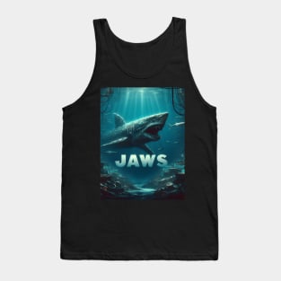 Unleash Oceanic Dread: Dive into Shark-Inspired Thrills with our Jaws-Inspired Collection! Tank Top